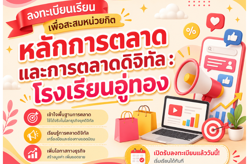 หลักการตลาดและการตลาดดิจิทัล(อู่ทอง)