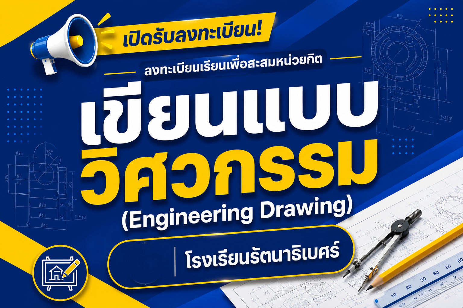 เขียนแบบวิศวกรรม (โรงเรียนรัตนาธิเบศร์)